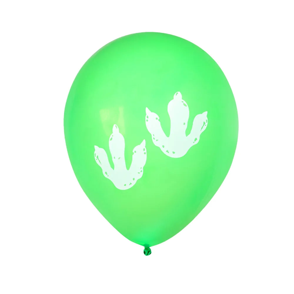 6 Ballons en latex T-Rex double face (25 cm)