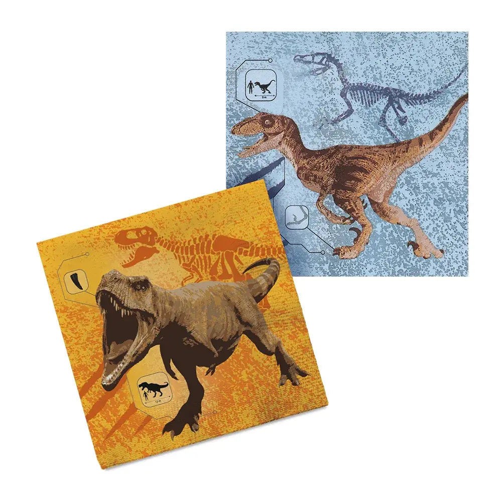 20 Serviettes en Papier 33x33cm - T-Rex