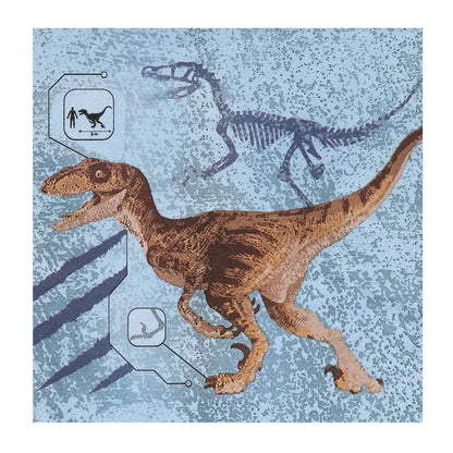 20 Serviettes en Papier 33x33cm - T-Rex