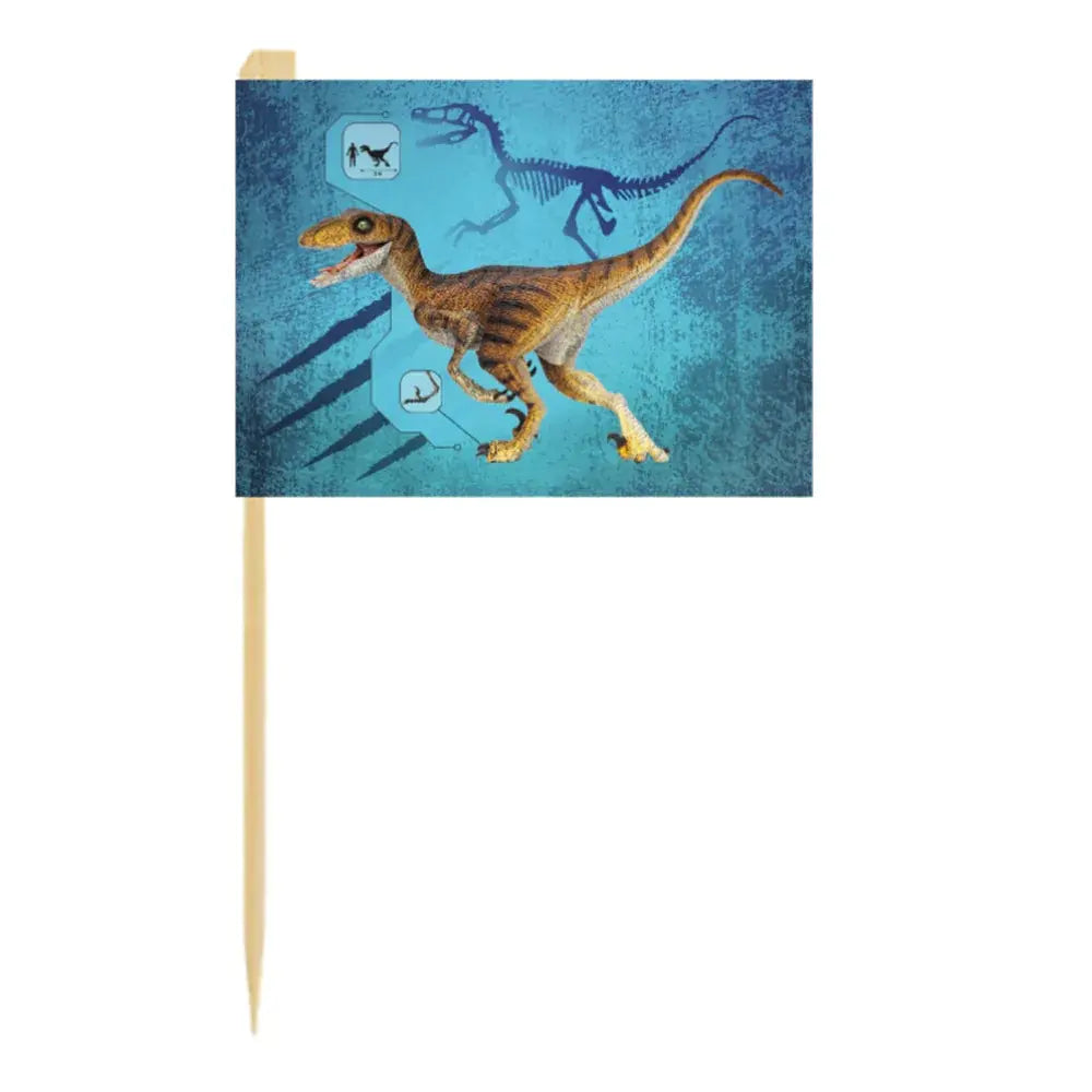 24 Bâtonnets - Drapeaux T-Rex