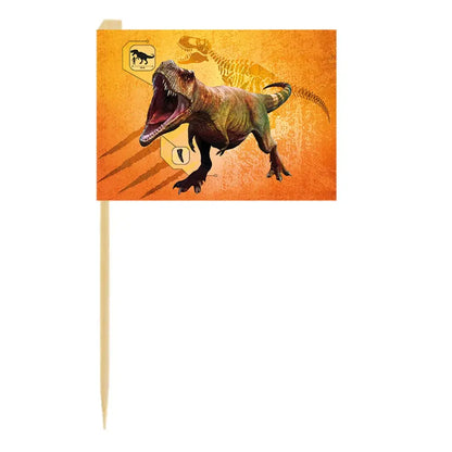 24 Bâtonnets - Drapeaux T-Rex