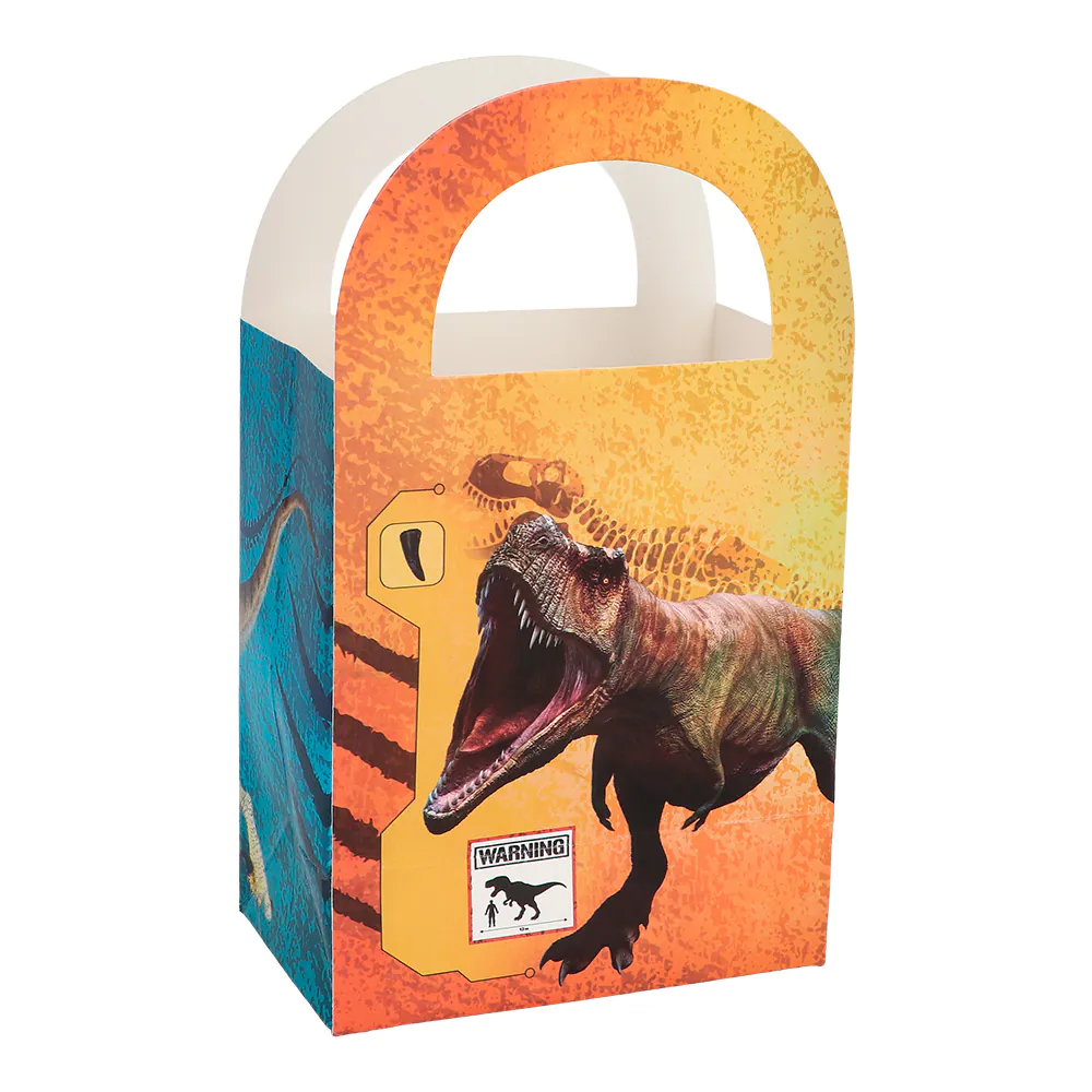 Set 4 sachets de fête en papier ET-Rex (15,5 x 13 x 8 cm)