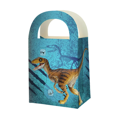 Set 4 sachets de fête en papier ET-Rex (15,5 x 13 x 8 cm)