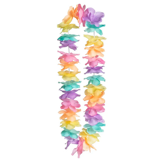 Collier Hawaïen à Fleurs - Rêve pastel