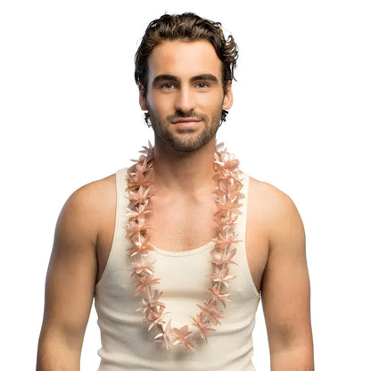 Collier Hawaiien Kahoku Or Rose