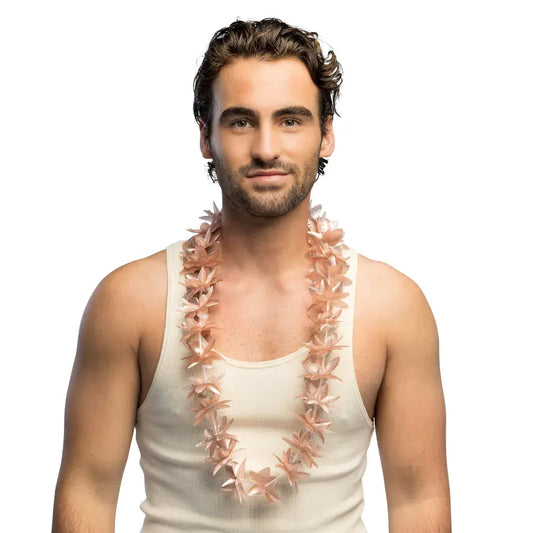 Collier Hawaiien Kahoku Or Rose
