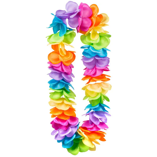 Collier Hawaïen à Fleurs - Rainbow de luxe XL