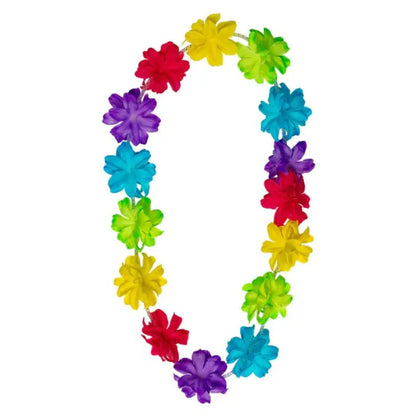 Collier Hawaïen à Fleurs - Aloha Multicolore