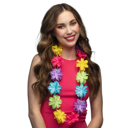 Collier Hawaïen à Fleurs - Aloha Multicolore