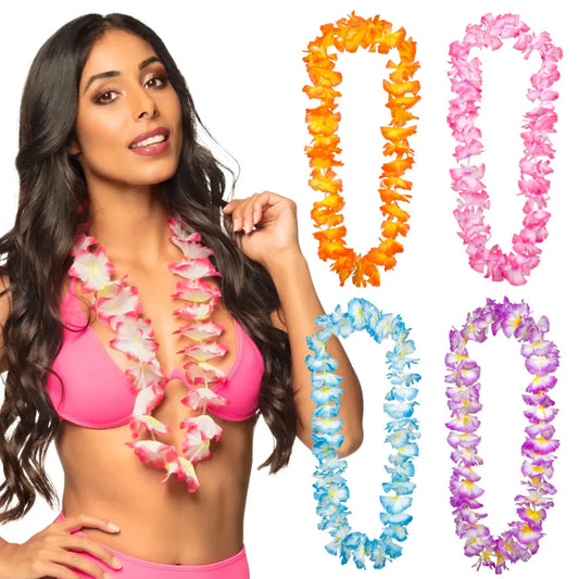 Collier Hawaïen à Fleurs - Olulu (Coloris au choix)
