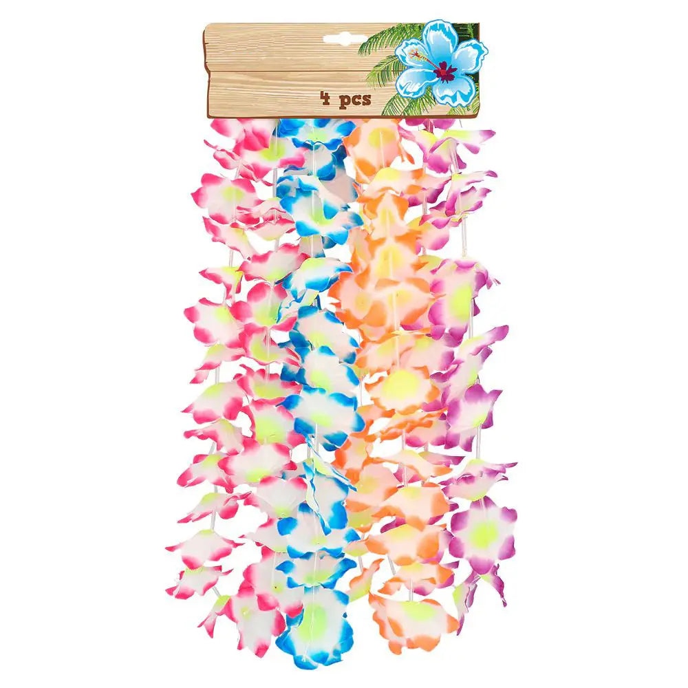 Lot de 4 Colliers Hawaiien Olulu - 4 Couleurs