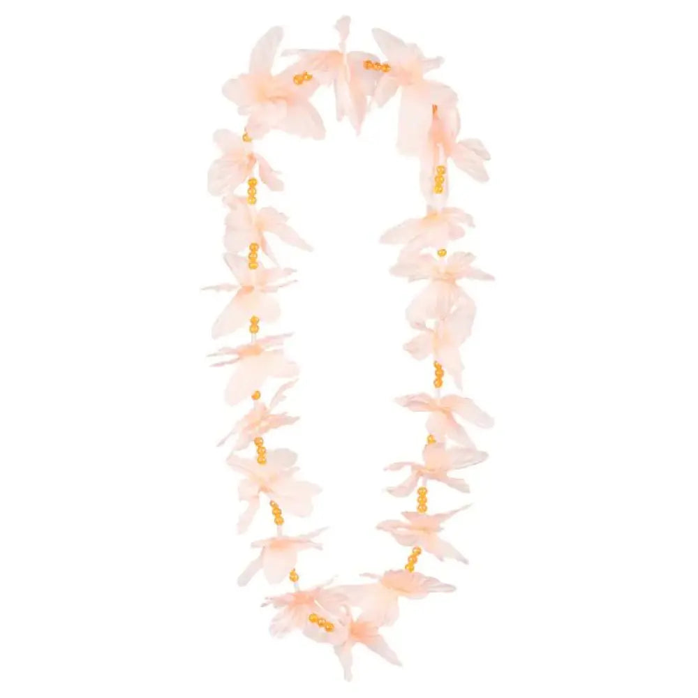Collier Hawaïen à Fleurs - Lokahi avec des perles (Coloris au choix)