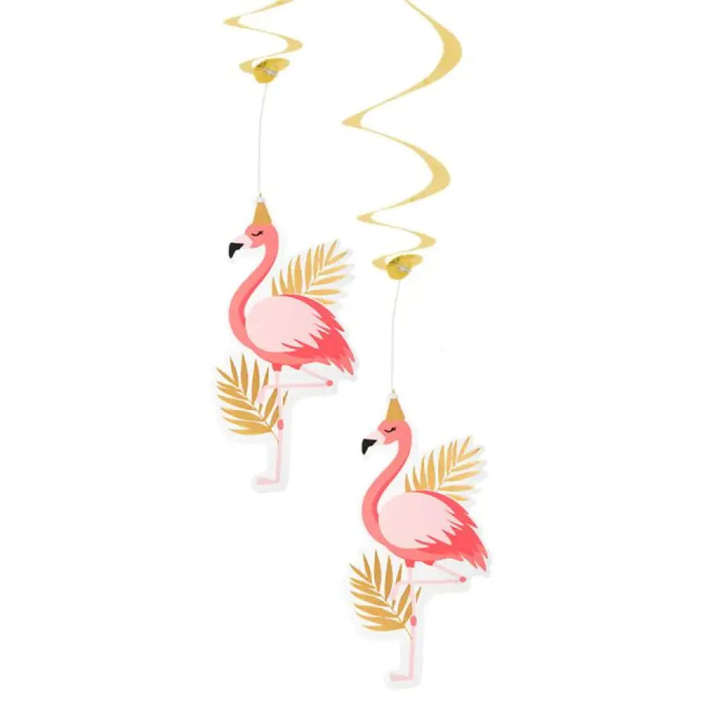 2 Tourbillons Décoration - Flamant Rose