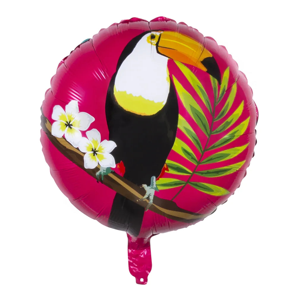 Ballon en aluminium Toucan Tropique