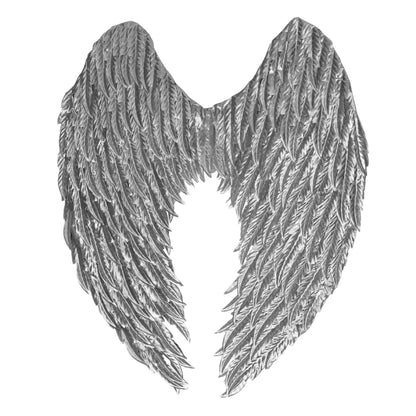 Ailes d'ange Glam argent (50 x 55 cm)