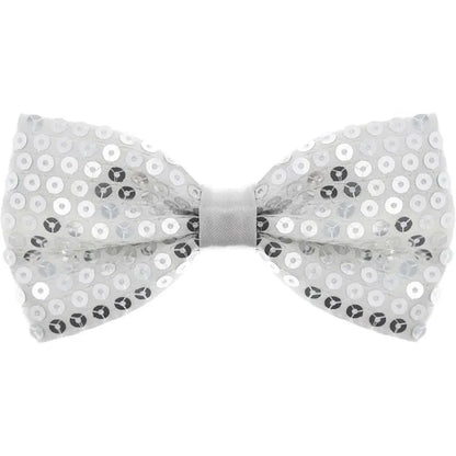 Nœud Papillon Sequins Argent