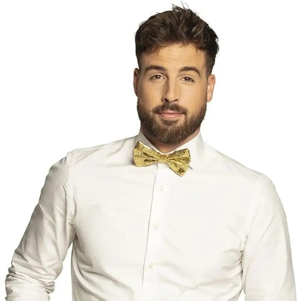 Nœud Papillon Paillettes Or