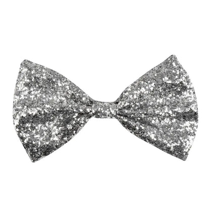 Nœud Papillon Paillettes Argent