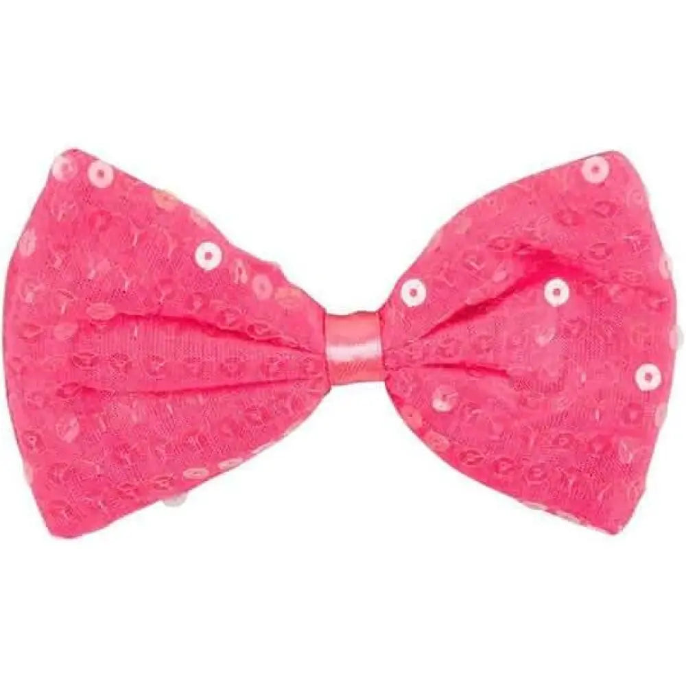 Nœud Papillon Sequins Rose