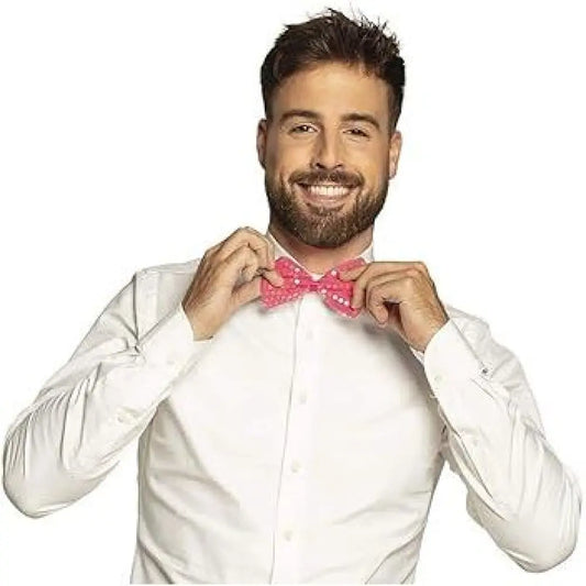 Nœud Papillon Sequins Rose