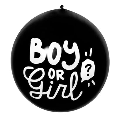 Ballon de Confettis en latex - 'Boy or Girl' - Confettis ROSE