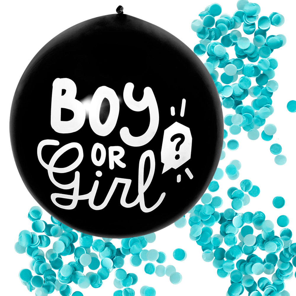 Ballon de confettis en latex 'Boy or Girl'