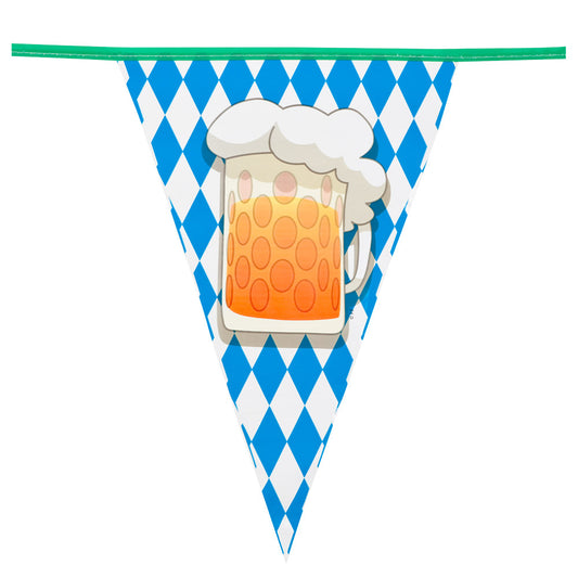 PE guirlande de fanions Beer party (6 m)