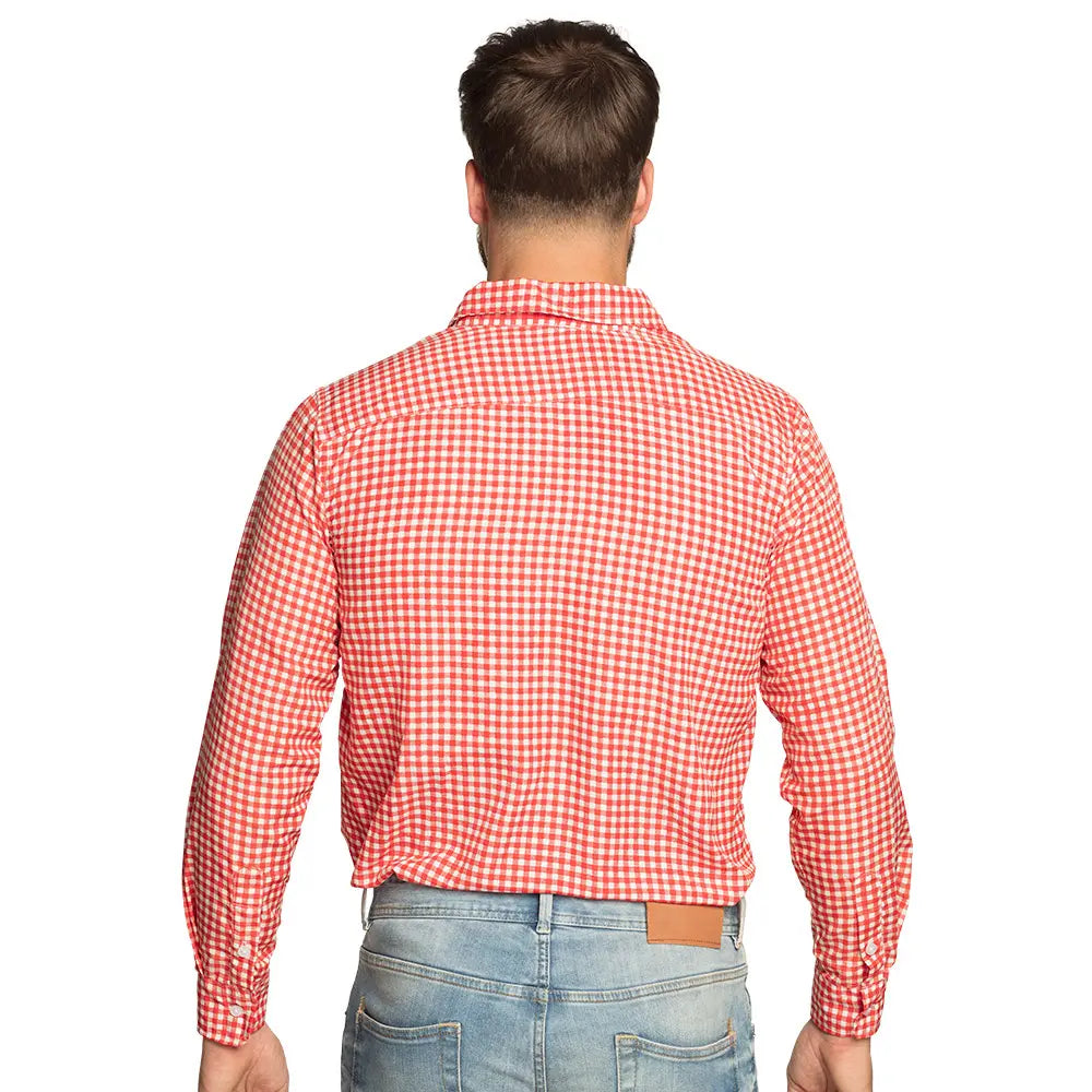 Chemise Fête de la Bière Rouge & Blanc - M