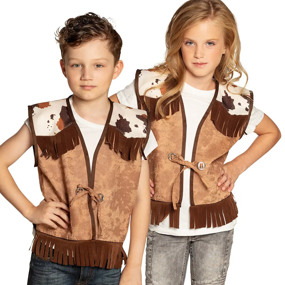 Gilet Western Camel - 10/12 ans