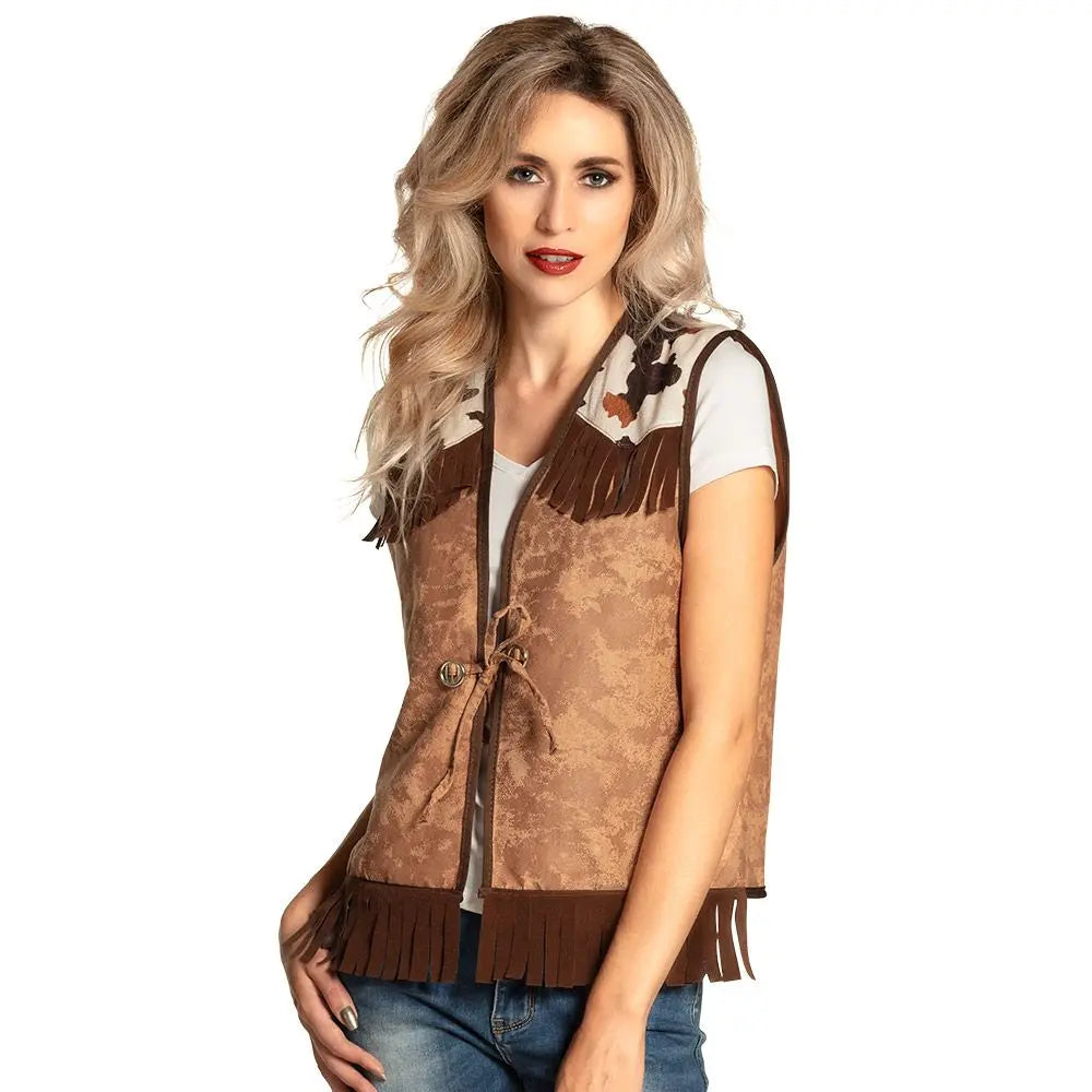 Gilet Western Camel - M