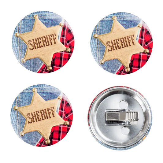 4 Badges - Wild West 'SHERIFF'