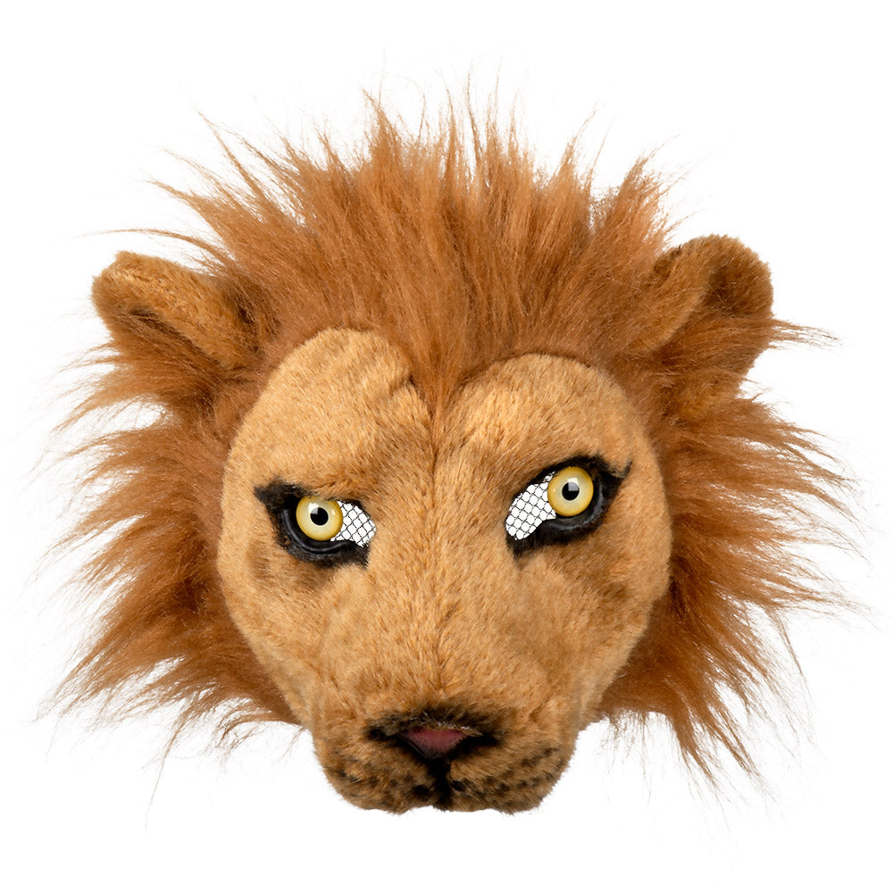 Demi-masque peluche Lion