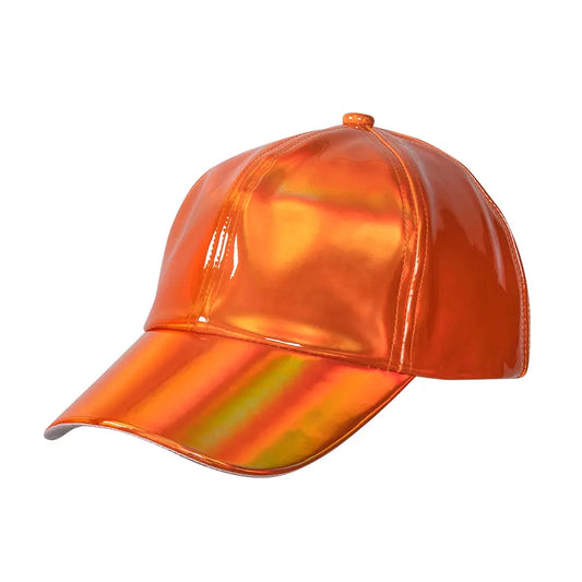 Casquette Holographique Orange (réglable)