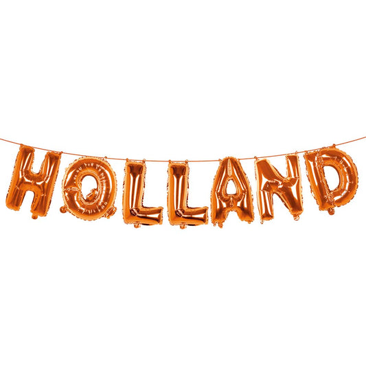 Guirlande de ballons en aluminium 'H O L L A N D'