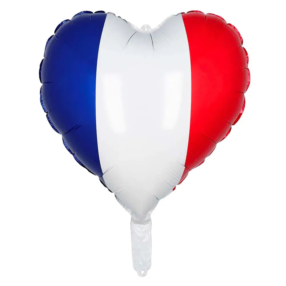 Ballon Alu Cœur France - 45 x 40 cm