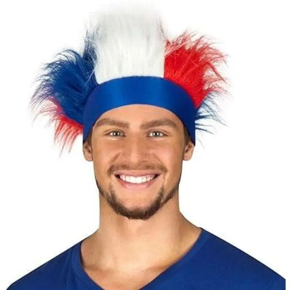 Bandeau avec Cheveux Tricolore