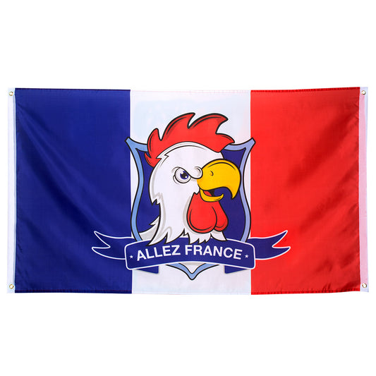 Drapeau France "Allez France" - 90 x 150 cm