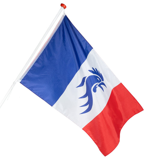 Drapeau polyester 'Allez les Bleus'