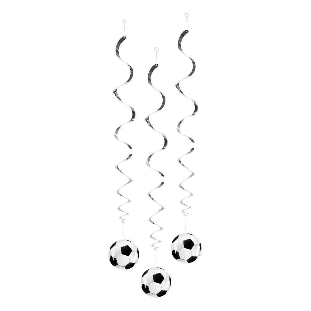 3 Swirls décorations - Football 