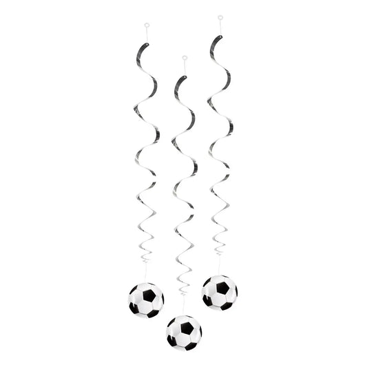 3 Swirls décorations - Football 