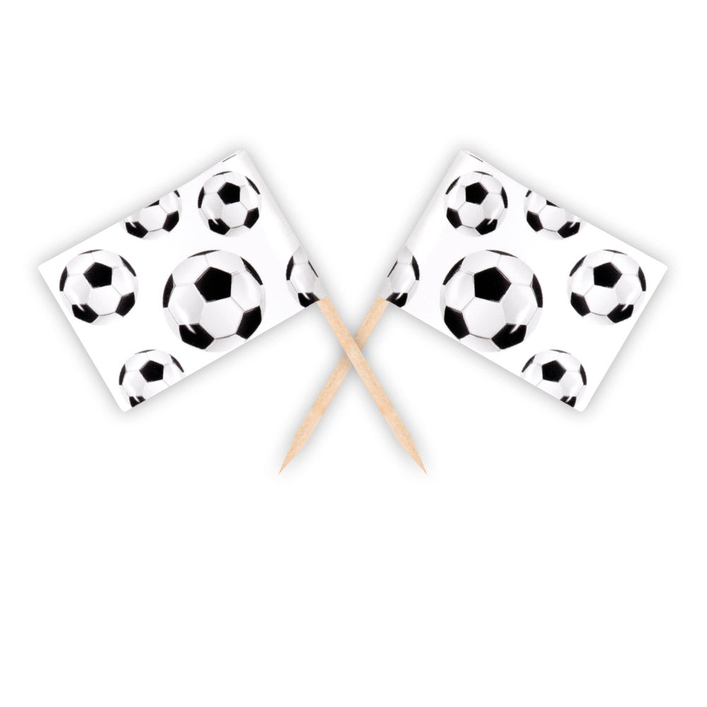 Set 24 Bâtonnets de drapeau Football