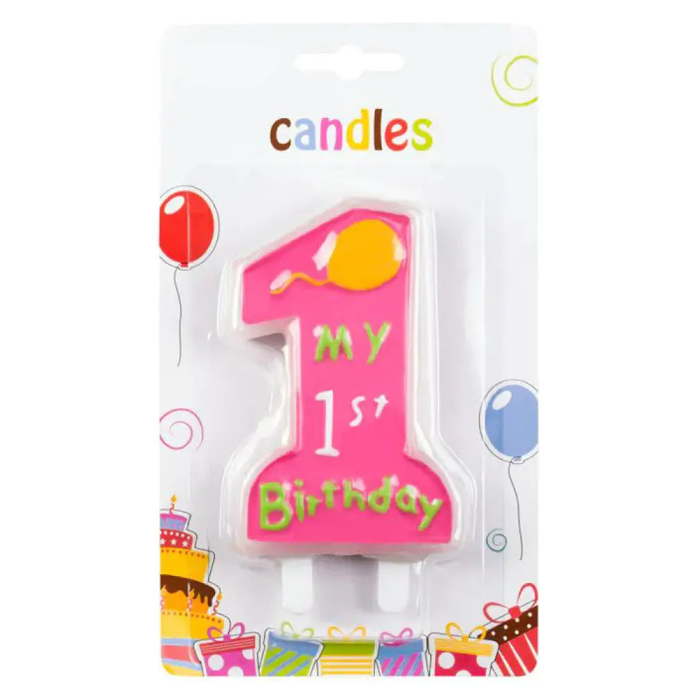 Bougie "My 1st Birthday"