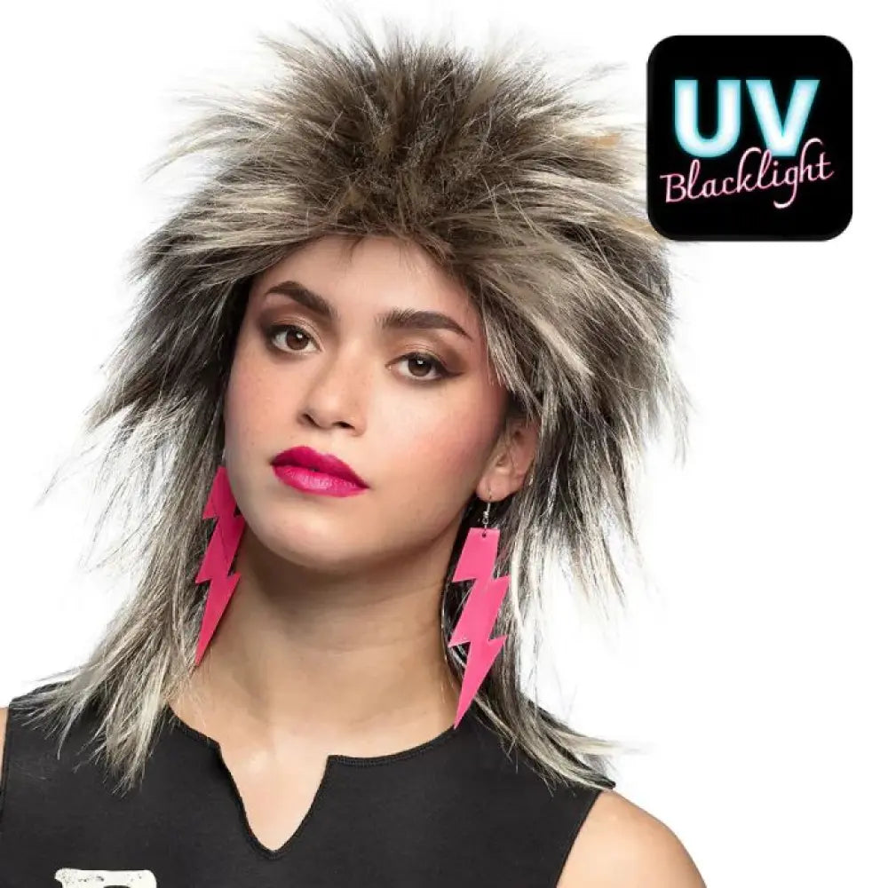 Paire de Pendants d'Oreille ''Flash'' Rose Fluo