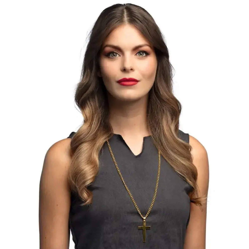 Collier Croix Dorée