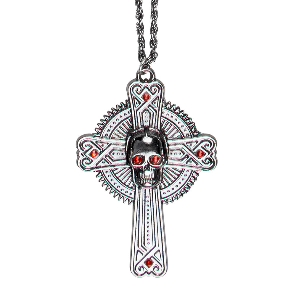 Collier Croix Tête de Mort