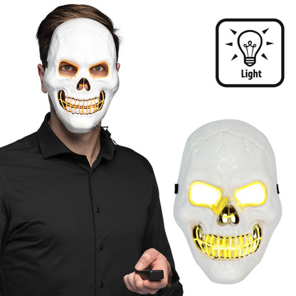 Masque lumineux LED Killer Tête de mort