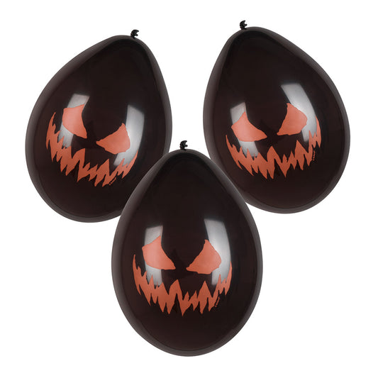 Set 6 Ballons en latex Creepy Pumpkin