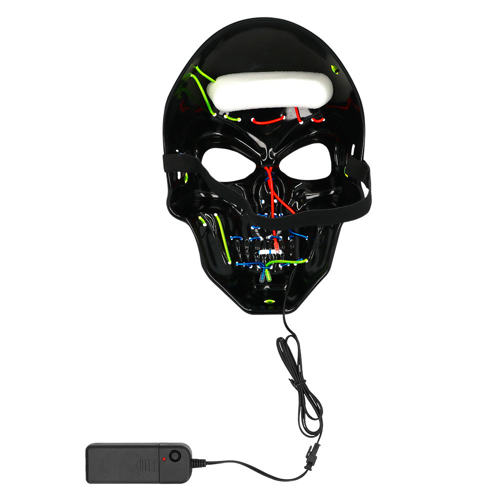 Masque lumineux LED Crâne Dia de los Muertos