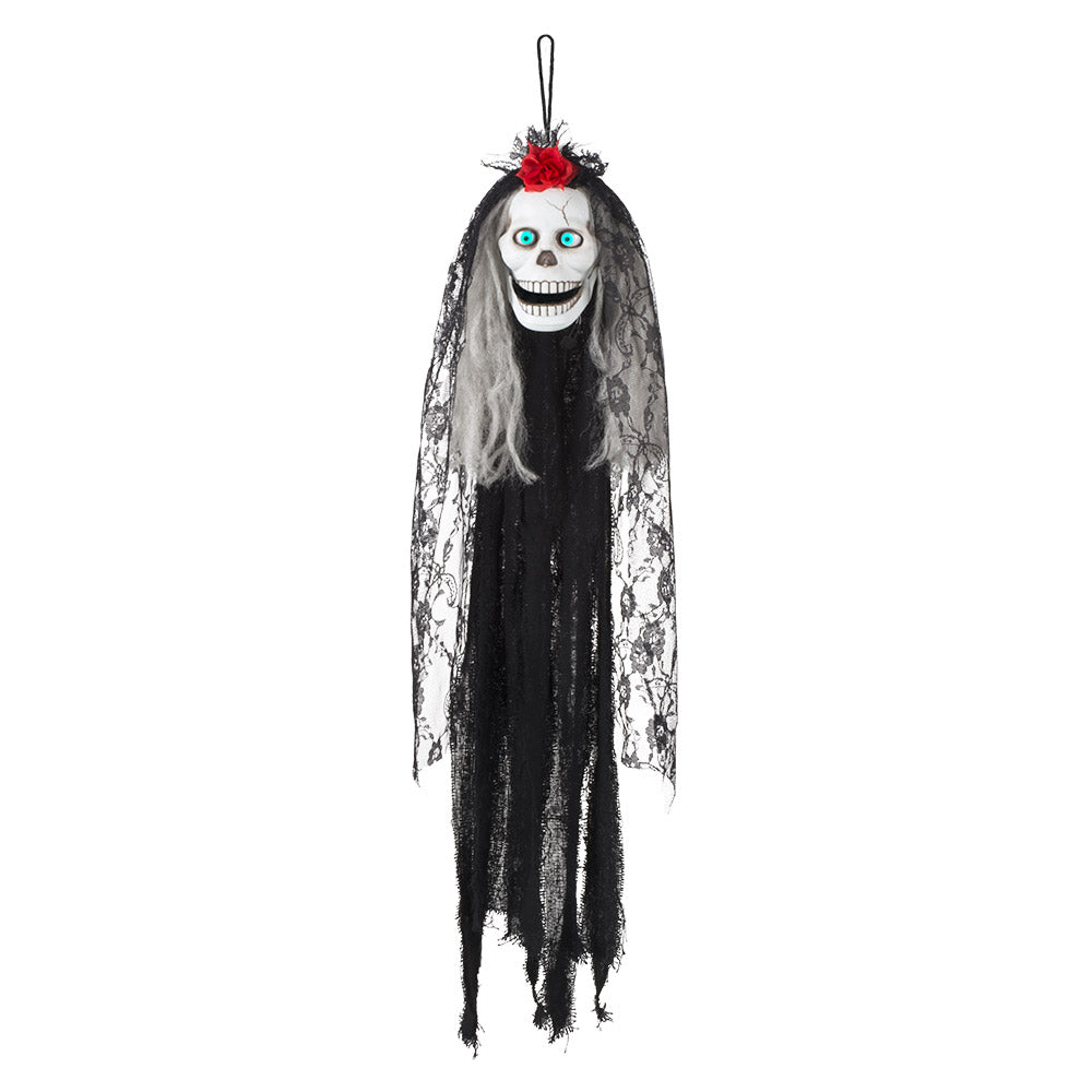 Décoration suspendue Tête de mort Crazy Catrina