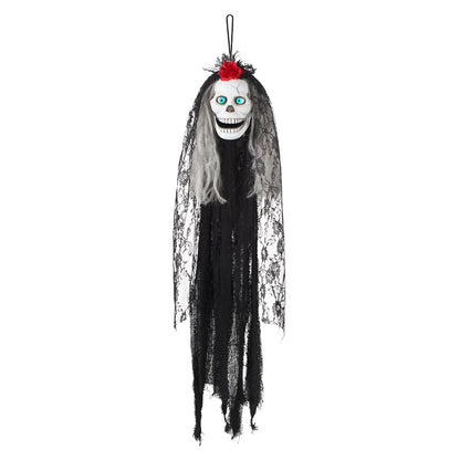 Décoration suspendue Tête de mort Crazy Catrina